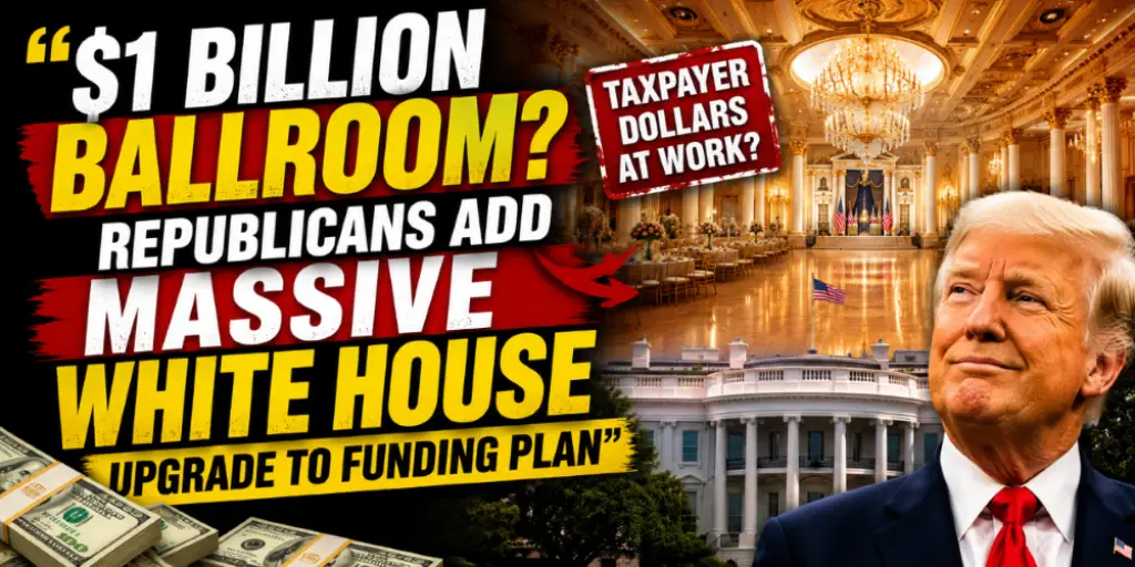 $1 Billion Ballroom Republicans Add Massive White House Upgrade to Funding Plan